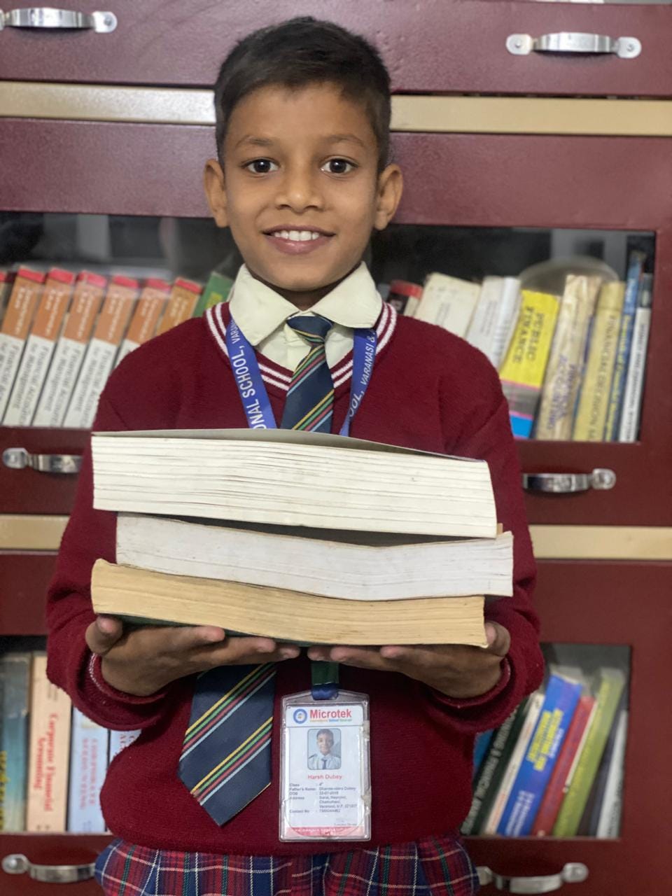 Library at Microtek International School